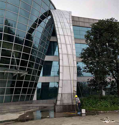四川高空外墻清洗，成都大樓外墻清洗